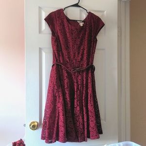 Burgundy Dress Barn Formal Dress